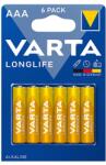 VARTA Baterie Alcalina Longlife Lr03 Bl 6buc Varta (bat0241) - global-electronic Baterii de unica folosinta