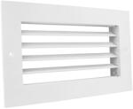 Dalap GMAS fém szellőzőrács szabályozható zsaluval 250x100 mm, fehér