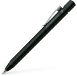 Faber-Castell Golyóstoll, 0, 35 mm, nyomógombos, metál fekete tolltest, FABER-CASTELL "Grip-2011", kék (TFC144187) - onlinepapirbolt
