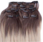 HairExtensionShop Csatos Emberi Póthaj Standard Ombre Színben 60cm (Szín #OMBRE) (RC60OM)