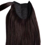 HairExtensionShop Lófarok Copf Emberi Póthaj Standard Natúr Barna Színben 60cm (Szín#2) (RP602)