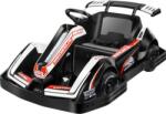 Hollicy Masinuta-Kart electric pentru copii 3-11 ani, Racing 90W 12V 7Ah, telecomanda, culoare Alb