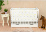 Qmini Patut din lemn Julia 120x60 cm, multifunctional, cu sertar, Alb - Qmini (6426972005517)