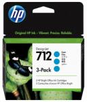 HP 712 3-Pack 29-ml Cyan DesignJet Ink Cartridge 3ED77A (3ED77A)
