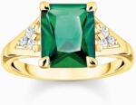 Thomas Sabo zöld köves sárga arany gyűrű - TR2362-971-6-60