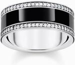 Thomas Sabo ezüst fekete szalagos gyűrű - TR2446-691-11-54