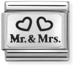 Nomination ezüst Mr. & Mrs. charm - 330109/01