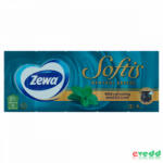 Zewa Softis Papírzsebkendő 10*9Db Menthol