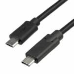 Akyga microUSB - USB type C kábel 1m fekete (AK-USB-16)