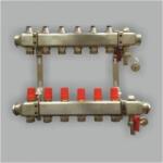 Dunaterm Dunaterm inox fűtési osztógyüjtő 4 körös 1″-G3/4″ elzárószeleppel (ZZ18004-4-ÚJ) (ZZ18004-4-ÚJ)