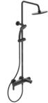 Ideal Standard Cerafine O zuhanyrendszer kádtöltővel rövid felszállócsővel, silk black BC525XG (IS-BC525XG)