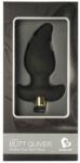Rocks-Off Dop Anal Cu Vibratii Butt Quiver, Negru, 9.5 Cm