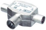 Somogyi Elektronic Koax elosztó, 1 dugó - 2 aljzat, fém (FS 28X) (FS28X)