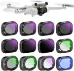 Neewer DJI Mini DJI Mini 3/Mini 3 Pro 12in1 ND Szűrő Kit - ND8/ 16/ 32/ 64/ 128/ 256/ ND1000/ UV/ CPL/ Anamorfikus/ Fényszennyezéscsökkentő/ Csillagszűrők Filter Set