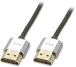Lindy Cablu HDMI 4K 2.0 CROMO Slim cu Ethernet T-T 0.5M (Lindy L41670)