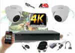 Monitorrs Security - 4k AHD kamerarendszer 2 kamerával 8 Mpix WD - 6037K2
