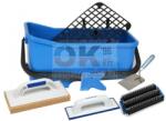 Kubala mosóvödör 20 liter, tripla görgő+rács +szivacs+behúzó +kanál+szilikon kihúzó (mak1524cs3) (mak1524cs3)