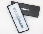 Zebra széthúzható golyóstoll, SL-F1 0, 7 Royal fényes ezüst, kék betéttel (BA115-RS-S-BL)
