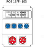 SEZ DK a. s Ipari kombináció Standard, 16modul elosztótábla, védelemmel ROS 16/FI-103/S (203001) SEZ (1001212800)