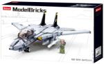 Sluban Model Bricks - Army F-14 vadászgép építőjáték készlet (M38-B0755)