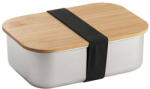 EVERESTUS Caserola pentru pranz, Everestus, 22FEB0059, 800 ml, 165x115x52 mm, Otel, Bambus, Natur (EVE07-94025-160)