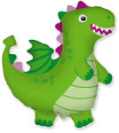 Flexmetal Sárkány alakú, nagyméretű fólia lufi, zöld, 24