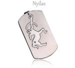  Nyilas csillagjegy horoszkóp nemesacél medál 40 mm x 25 mm