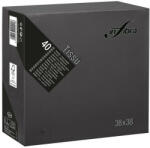 INFIBRA Szalvéta 38x38cm fekete 2 réteg 40 lap/csomag (ADI0464)