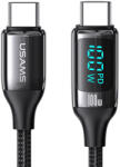 USAMS Cablu date U78 Charging Data Type-C to Type-C 100 W, PD, Fast Charge, 1.2 m, Negru