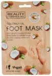 Beauty Formulas Mască pentru picioare cu ulei de cocos - Beauty Formulas Coconut Oil Foot Mask 2 buc