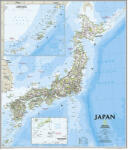  Japán klasszikus falitérképe 63*73 cm - laminált (+ választható léc)