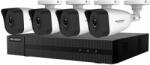 HikVision Sistem supraveghere IP exterior basic Hikvision Hiwatch HW-IP-4EXTIR30-4MP, 4 camere, 4 MP, IR 30 m, 2.8 mm, PoE (HW-IP-4EXTIR30-4MP)