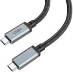 hoco. Cablu de Date Type-C la Type-C 100W, 5A, 4K@60Hz, 2m - Hoco (US05) - Black (KF2310953) - vexio
