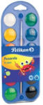 Pelikan Acuarele Pelikan 2 in 1 tip pastila, 12 culori + pensula (9476100)