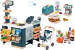 Smoby Set magazin electronic produse mixte cu frigider Maxi Market și electrocasnice de bucătărie Smoby cu alimente (SM350242-8)
