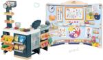 Smoby Set magazin electronic produse mixte cu frigider Maxi Market și școală pentru preșcolari Smoby cu două părți cu jocuri educative (SM350242-18)