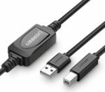 UGREEN US122 USB-A apa - USB-B apa 2.0 Nyomtató kábel - Fekete (15m) (10362)