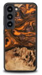 Bewood Husa Wood and resin case for Samsung Galaxy S23 Bewood Unique Orange - orange and black - pcone