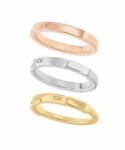Calvin Klein Bájos tricolor gyűrű 3 az 1-ben Soft Squares 35000458 (Kerület 56 mm)