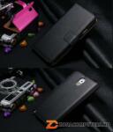  YXF Samsung Galaxy S4 Mini fekete bőr, mágneses mobiltelefon védőtok és pénztárca