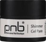 PNB Gél paszta - PNB UV/LED Shimmer Gel Paste 01 - Silver