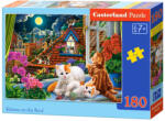 Castorland B-018499 - Macskák az ablakban - 180 db-os puzzle (B-018499)