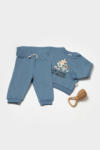 BabyCosy Set hanorac si pantaloni, Two thread, 100%bumbac organic - Indigo, BabyCosy (Marime: 3-6 Luni) (BC-CSY8025-3) - esell