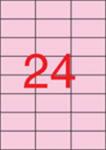 APLI Etikett, 70x37 mm, színes, APLI, pasztell rózsaszín, 480 etikett/csomag (LCA11843) - pencart