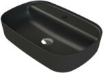 CeraStyle AQUA - PULTRA ültethető - Top Counter - porcelán mosdó - MATT FEKETE - 60 x 40 cm (OC007H61U05) - globalvivamarket