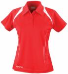 SPIRO Női galléros sportpóló Team Spirit - Piros / fehér | XL (SPIRO-S177F-1000156467)