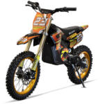 Hollicy Motocicleta electrica Eco Tiger 1500W 14 12 48V 14Ah Lithiu ION, culoare portocalie
