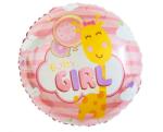 GoDan Balon din folie - Baby girl, cerc 45 cm