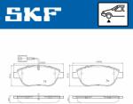 SKF set placute frana, frana disc SKF VKBP 80217 E (VKBP 80217 E)