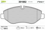 VALEO set placute frana, frana disc VALEO ESSENTIAL 301882 (301882)